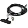 Karl Lagerfeld Ikonik Charm USB-C auf USB-C Kabel mit Lanyard, 1,2 m, Schwarz