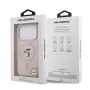 KARL LAGERFELD Silikon-Case für Apple iPhone 17 Pro mit MagSafe und Ringhalter, Pink, Karl & Choupette Kollektion