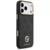 Guess 4G Strass Logo & Big Strap Metal Buttons MagSafe Case für iPhone 17 Pro Max Schwarz