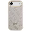 Guess 4G Strass Logo & Big Strap Metal Buttons MagSafe Case für iPhone Air - Pink
