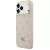 Guess 4G Strass Logo & Big Strap Metal Buttons MagSafe Case für Apple iPhone 17 Pro Max Pink