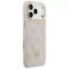 Guess 4G Strass Logo & Big Strap Metal Buttons MagSafe Case für Apple iPhone 17 Pro Max Pink