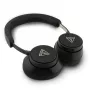 Guess Bluetooth Over-Ear Kopfhörer ENC Saffiano Triangle Logo Schwarz