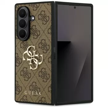 Guess Big 4G Logo Classic Case für Samsung Galaxy Z Fold7, Braun
