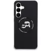 Karl Lagerfeld Silicone Karl & Choupette Heads MagSafe Case for Samsung Galaxy S25 FE Black
