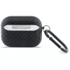 BMW Carbon Metal Logo Protective Case für Apple AirPods Pro 3, Schwarz