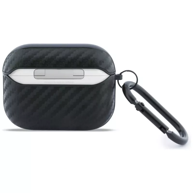 BMW Carbon Metal Logo Protective Case für Apple AirPods Pro 3, Schwarz