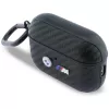 BMW Carbon Metal Logo Protective Case für Apple AirPods Pro 3, Schwarz