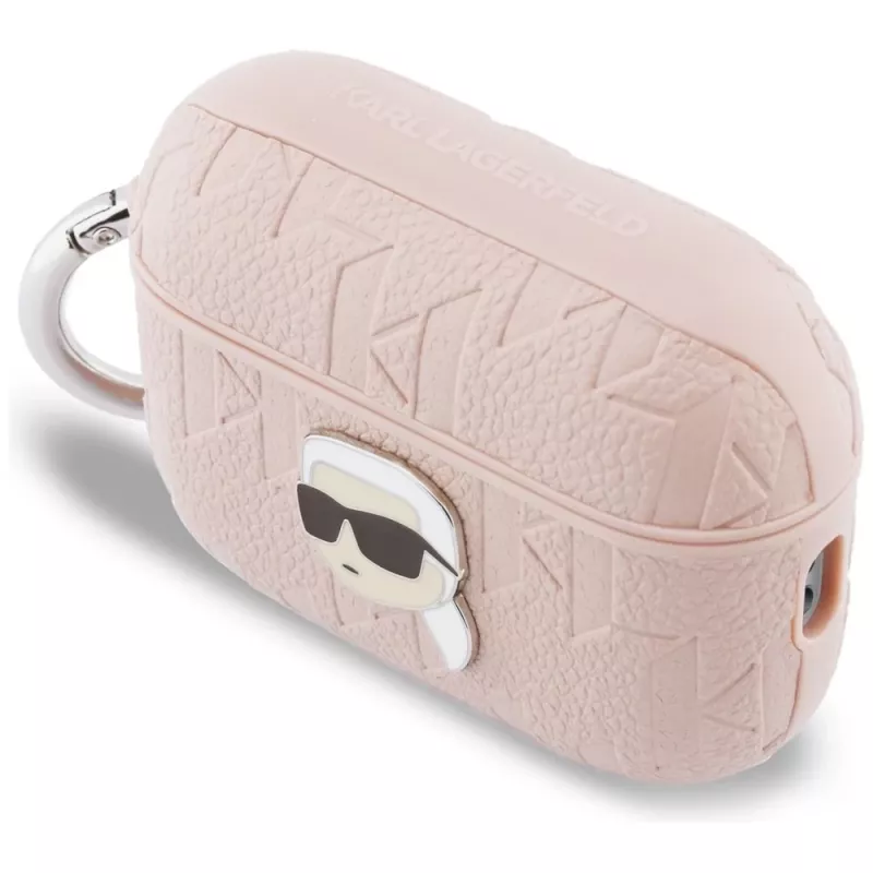 KARL LAGERFELD Monogram Karl Head Case für AirPods Pro 3, Pink