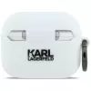 KARL LAGERFELD Silicone Karl Head 3D Case für AirPods Pro 3 Weiß