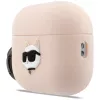 Karl Lagerfeld Silikon Choupette Head 3D Hülle für AirPods Pro 3, Pink