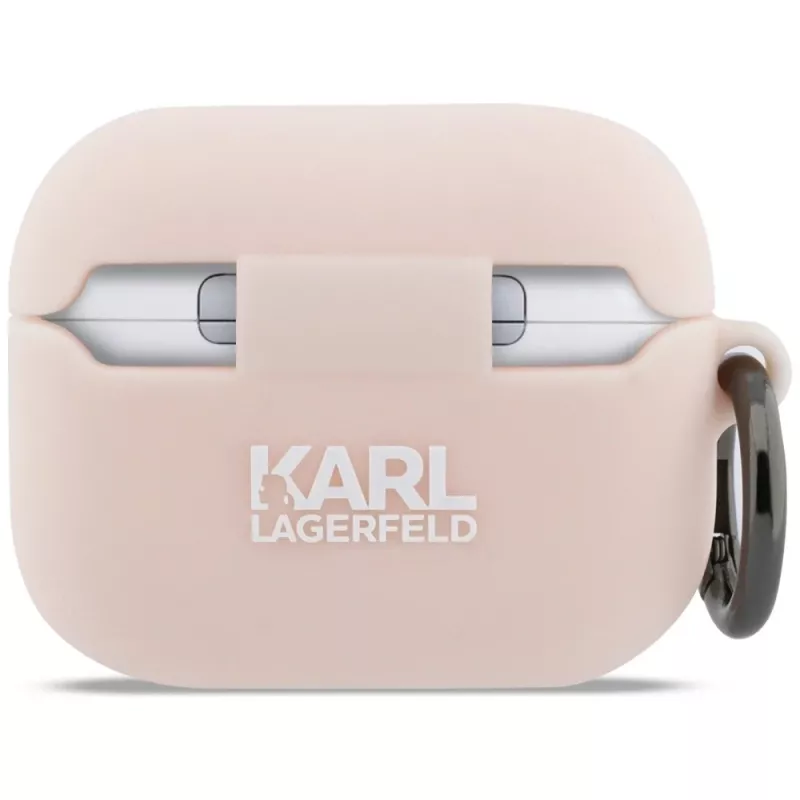 Karl Lagerfeld Silikon Choupette Head 3D Hülle für AirPods Pro 3, Pink