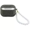 Guess Glitter Pearl Strap Case für AirPods Pro 3, Khaki