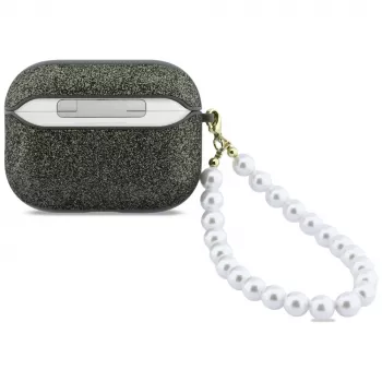 Guess Glitter Pearl Strap Case für AirPods Pro 3, Khaki
