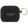 Guess Silikon-Glitzer-Ring-Hülle für AirPods Pro 3, Schwarz