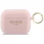 Guess Silikon-Glitzer-Ring-Hülle für AirPods Pro 3, Pink