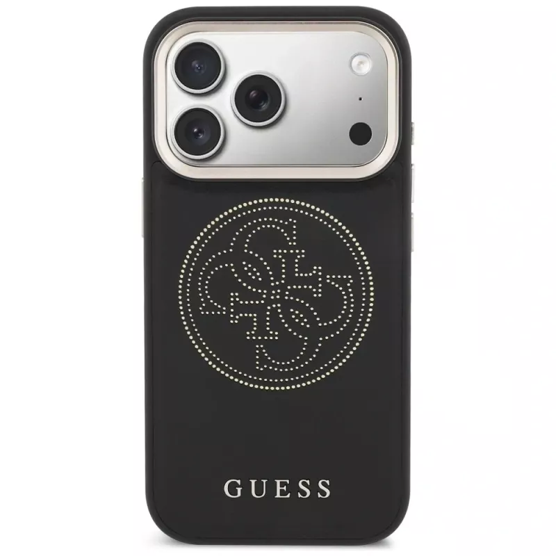 Guess Perforated 4G MagSafe Case für iPhone 17 Pro Schwarz