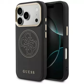 Guess Perforated 4G MagSafe Case für iPhone 17 Pro Max, Schwarz