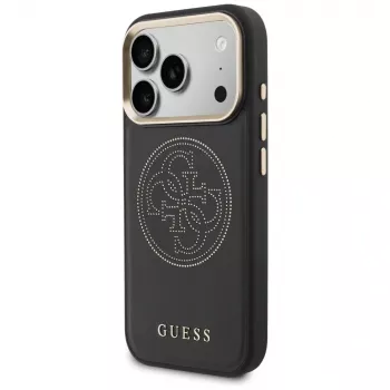 Guess Perforated 4G MagSafe Case für iPhone 17 Pro Max, Schwarz