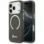 Guess IML Script Metal MagSafe Case für Apple iPhone 17 Pro Max Schwarz