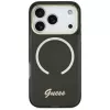 Guess IML Script Metal MagSafe Case für Apple iPhone 17 Pro Max Schwarz