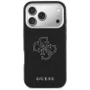 Guess FW Resin Logo Back Cover für Apple iPhone 17 Pro, Schwarz