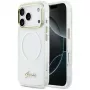Guess IML Gradient Script Metal MagSafe Case für iPhone 17 Pro Max Weiß