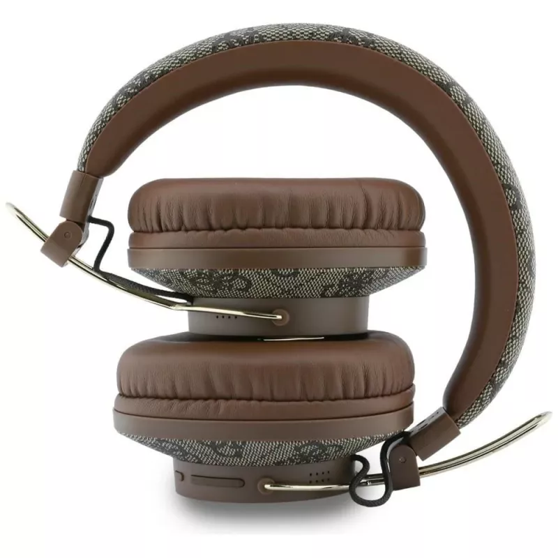 Guess Triangle Logo Bluetooth ENC Over-Ear Kopfhörer Braun