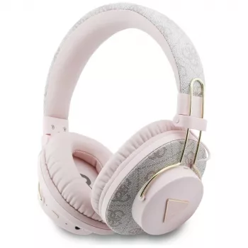 Guess Triangle Logo Bluetooth ENC Over-Ear Kopfhörer Pink