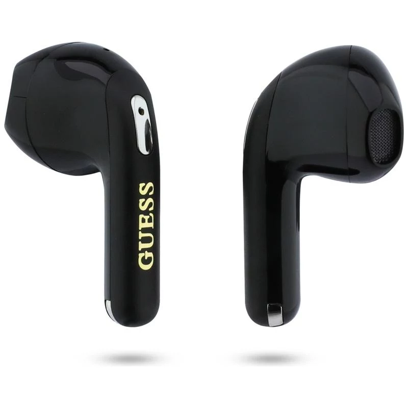Guess Gold Line Triangle TWS Bluetooth Earbuds mit Ladecase (Schwarz)