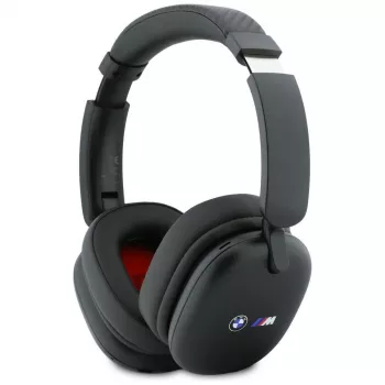 BMW Over-Ear Bluetooth-Kopfhörer mit aufgedruckten Logos, Schwarz