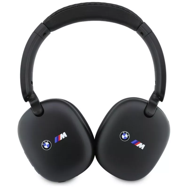BMW Over-Ear Bluetooth-Kopfhörer mit aufgedruckten Logos, Schwarz