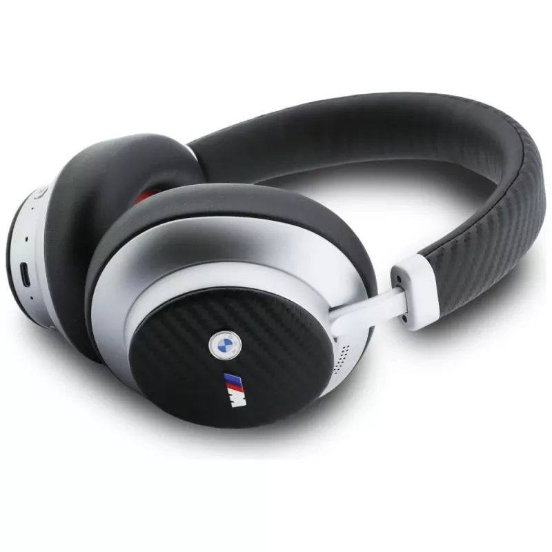 BMW M Carbon Metal Logo Bluetooth ENC Over-Ear Kopfhörer Silber