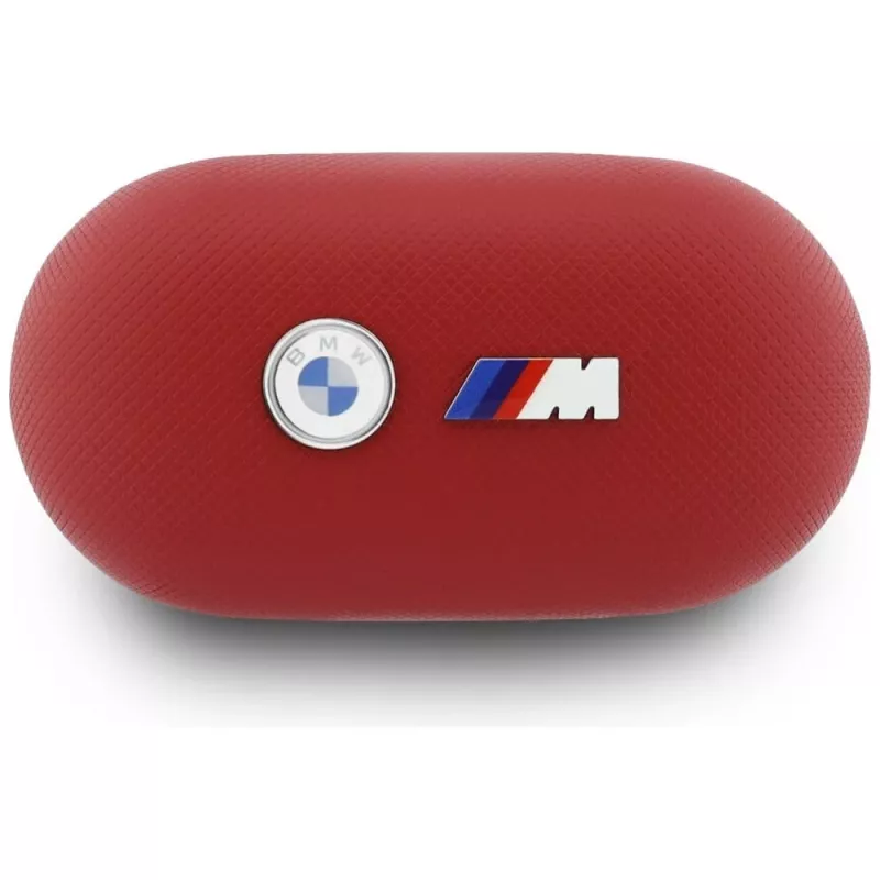 BMW M Metal Logo TWS Bluetooth Earbuds with ENC, Red