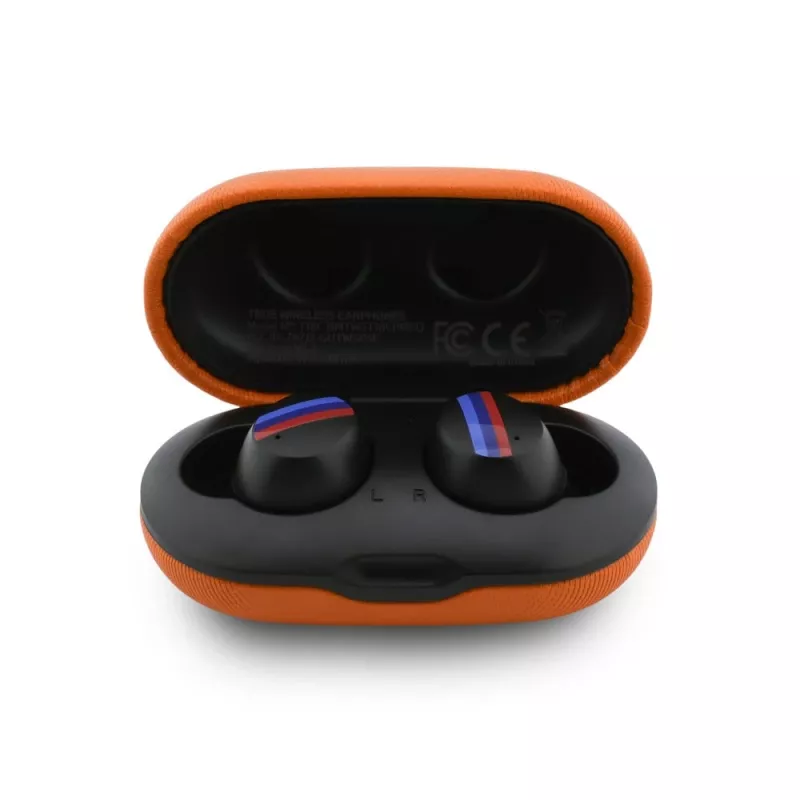 BMW M Metal Logo TWS Bluetooth 5.3 Earbuds mit ENC - Orange