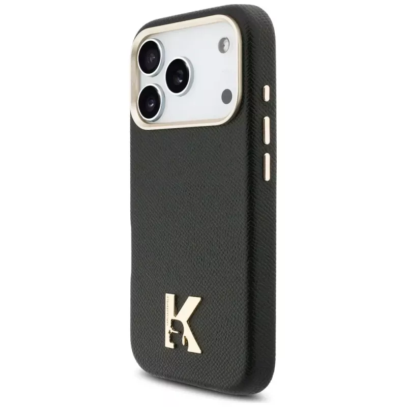 Karl Lagerfeld Karl Head Logo MagSafe Case für Apple iPhone 17 Pro, Schwarz