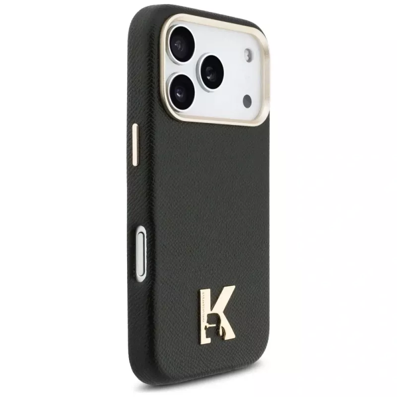 Karl Lagerfeld Karl Head Logo MagSafe Case für Apple iPhone 17 Pro, Schwarz