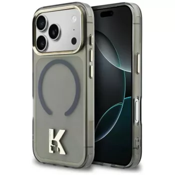 KARL LAGERFELD IML K Head Logo MagSafe Case für iPhone 17 Pro, Schwarz