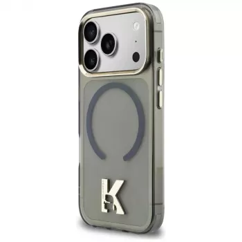 KARL LAGERFELD IML K Head Logo MagSafe Case für iPhone 17 Pro, Schwarz