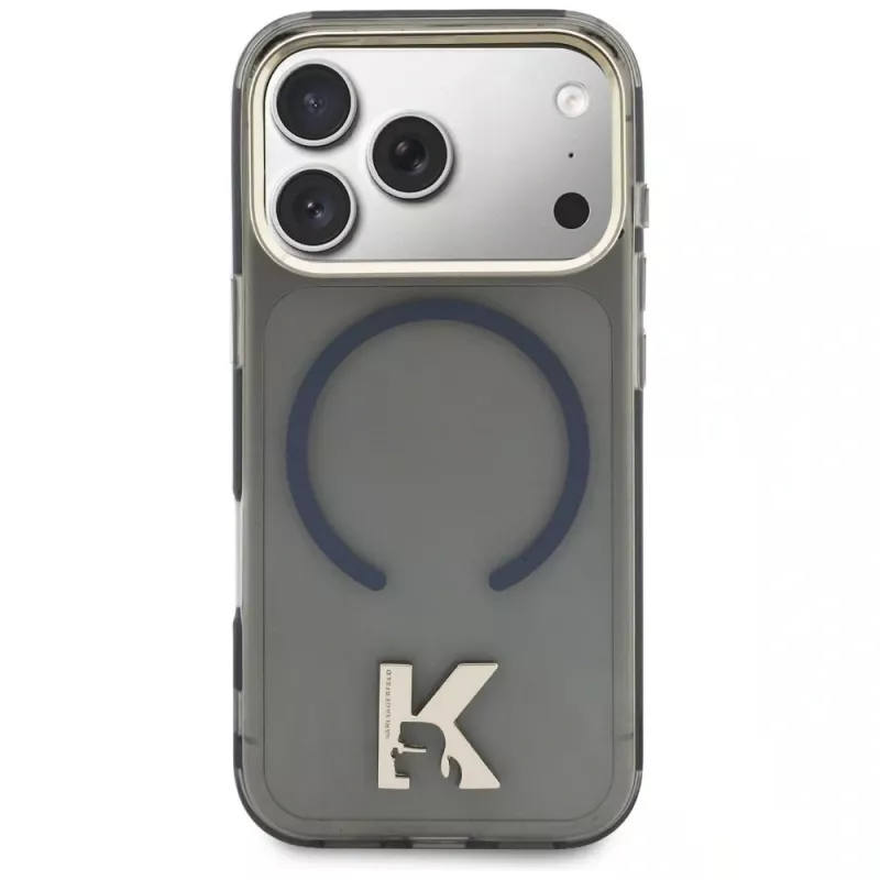 KARL LAGERFELD IML K Head Logo MagSafe Case für iPhone 17 Pro, Schwarz
