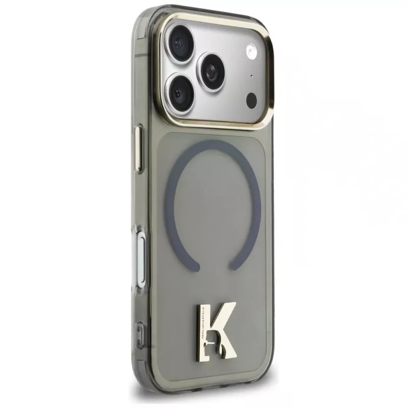 KARL LAGERFELD IML K Head Logo MagSafe Case für iPhone 17 Pro, Schwarz