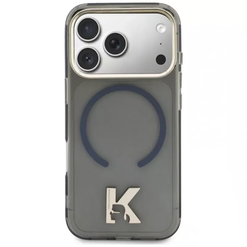 KARL LAGERFELD IML K Head Logo MagSafe Case für Apple iPhone 17 Pro Max, Schwarz