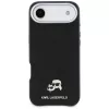 Karl Lagerfeld Karl & Choupette Head Pins Saffiano MagSafe-Hülle für iPhone Air, Schwarz