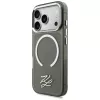 KARL LAGERFELD IML KL Script Logo MagSafe Case für Apple iPhone 17 Pro, Schwarz