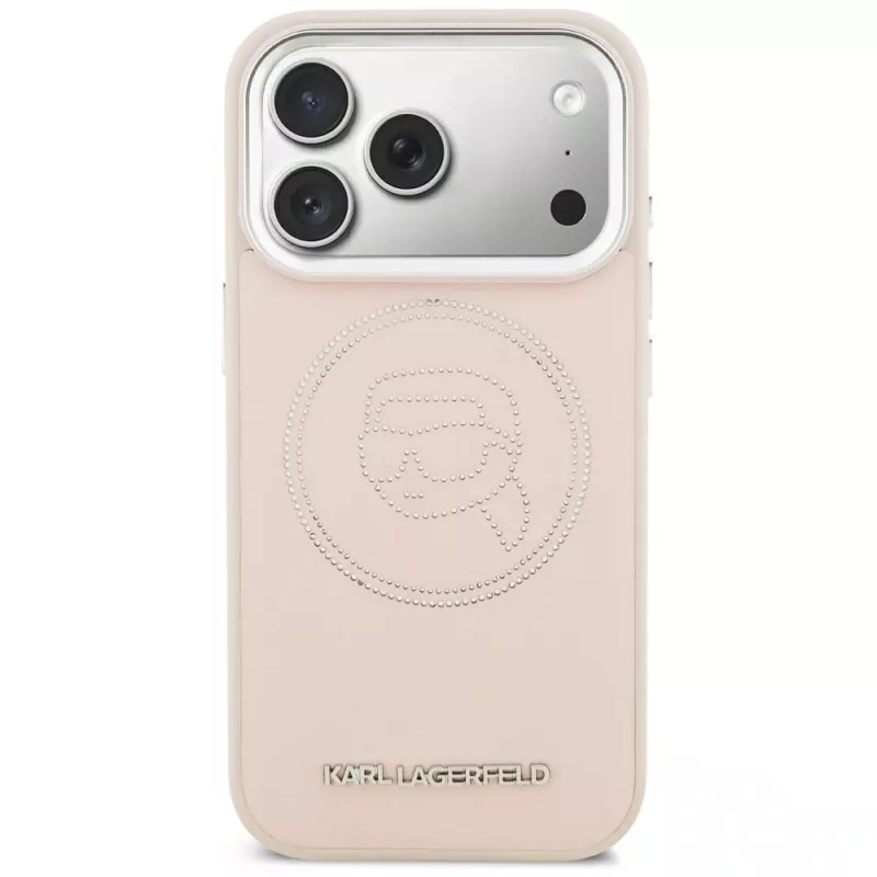 Karl Lagerfeld K Head Point Logo MagSafe Case für Apple iPhone 17 Pro, Pink