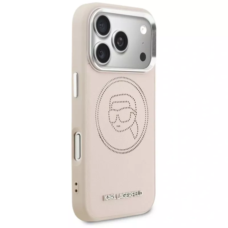 Karl Lagerfeld K Head Point Logo MagSafe Case für Apple iPhone 17 Pro, Pink