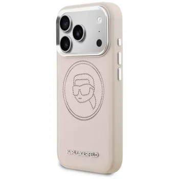 KARL LAGERFELD K Head Point Logo MagSafe Case für iPhone 17 Pro Max Pink