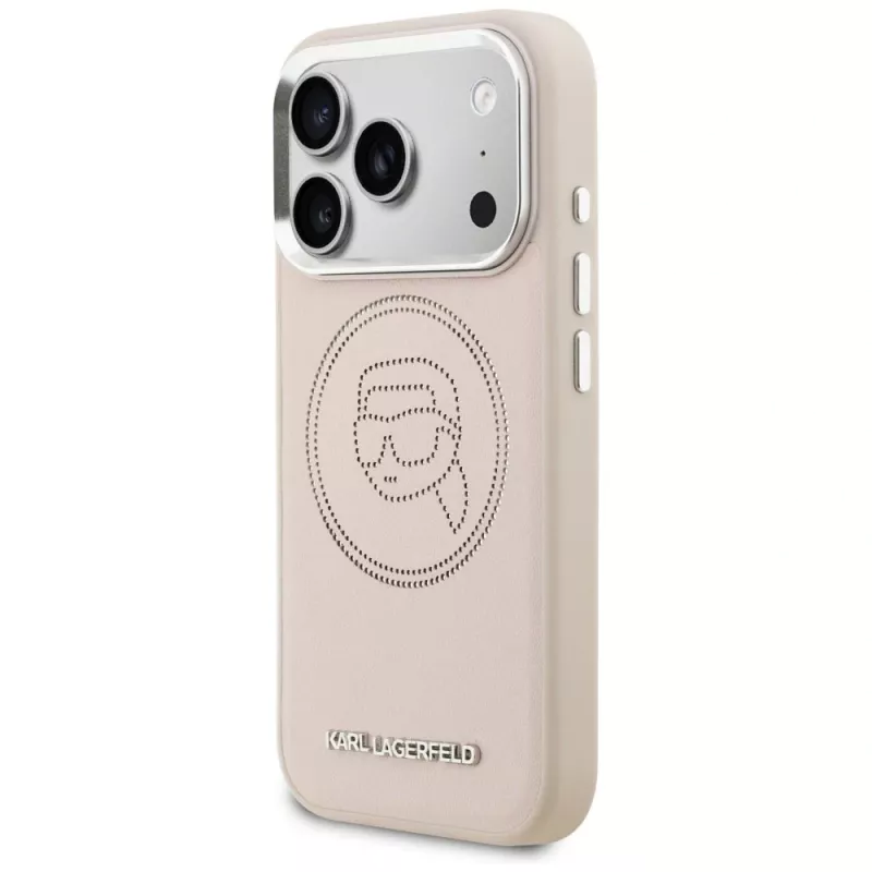KARL LAGERFELD K Head Point Logo MagSafe Case für iPhone 17 Pro Max Pink