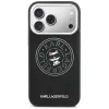 KARL LAGERFELD Point & Choupette Sketch MagSafe Case für iPhone 17 Pro Max, Schwarz