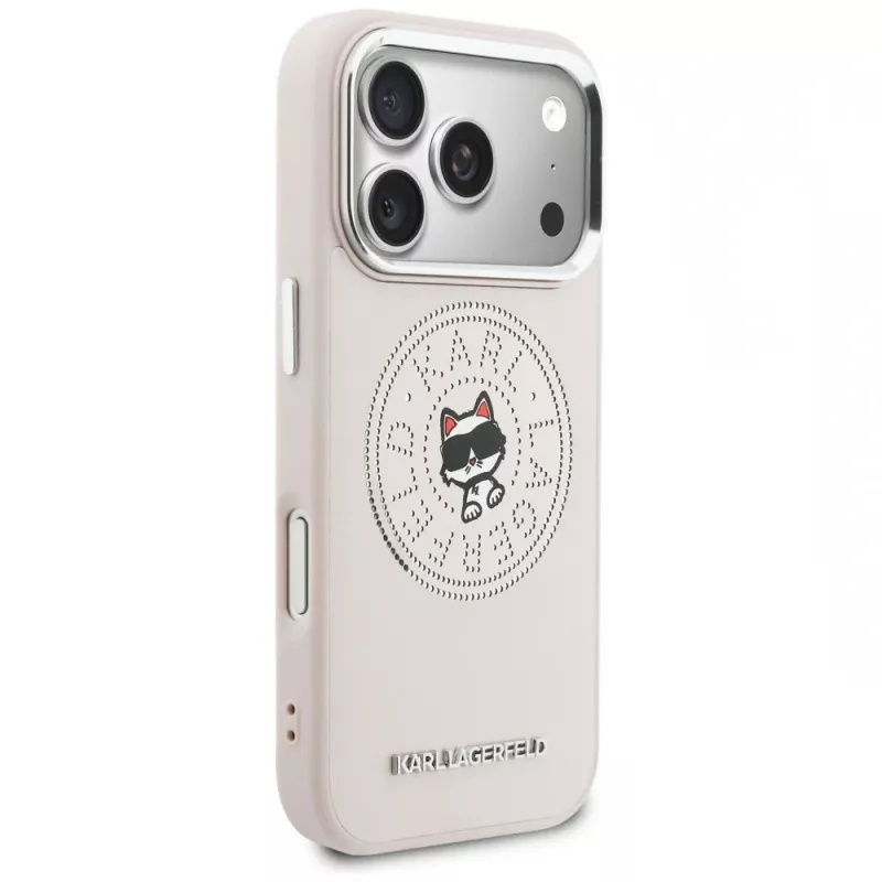 Karl Lagerfeld Point & ChoupetteSketch MagSafe Case für Apple iPhone 17 Pro, Pink